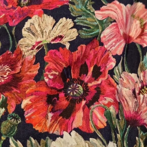 J. Crew Liberty Fabric Poppy Amelie Floral Cotton Babydoll Mini Dress, Size 8 - Picture 6 of 12